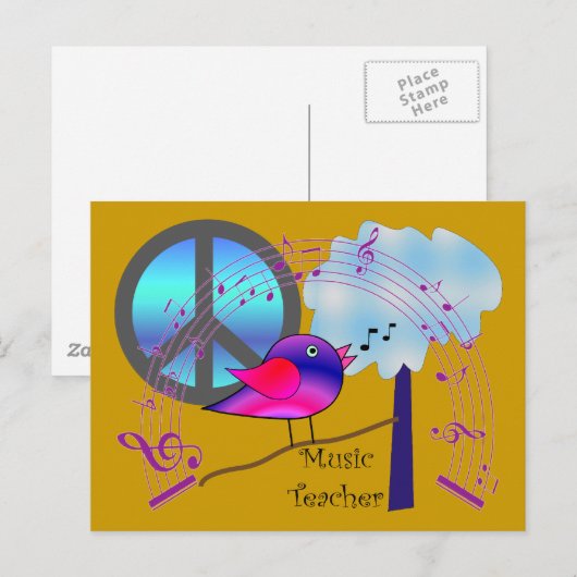 Muzieklerschenkingen Briefkaart (Voorkant / Achterkant)