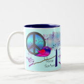 Muzieklerschenkingen Tweekleurige Koffiemok (Links)