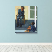 Muziekles #1 2000 canvas afdruk (Insitu (Houten vloer))