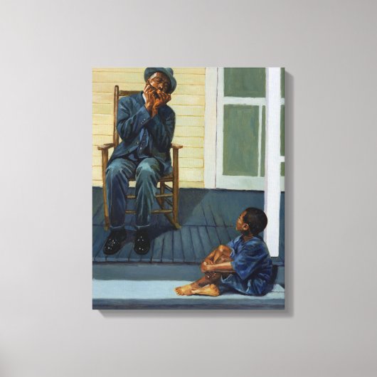 Muziekles #1 2000 canvas afdruk (Voorkant)