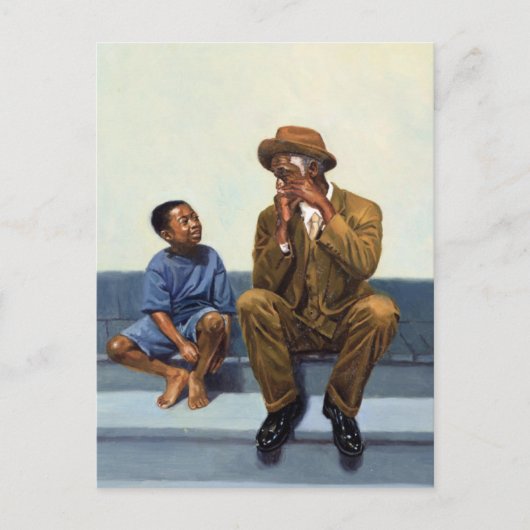 Muziekles #2 2000 briefkaart (Voorkant)