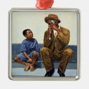 Muziekles #2 2000 metalen ornament