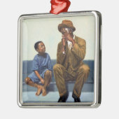 Muziekles #2 2000 metalen ornament (Links)