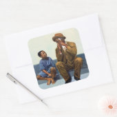 Muziekles #2 2000 vierkante sticker (Envelop)