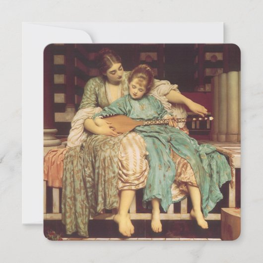 Muziekles door Lord Frederic Leighton (Voorkant)