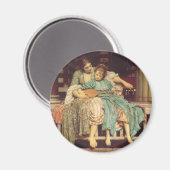 Muziekles door Lord Frederic Leighton Magneet (Voorkant / Achterkant)