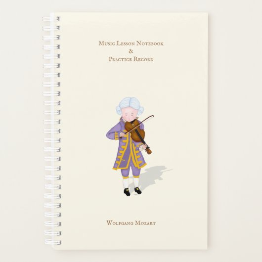 Muziekles en praktijkopname op maat planner (Voorkant)