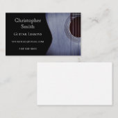 Muziekles Gitaarmuziek Musical Abstract Visitekaartje (Voorkant / Achterkant)