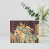 Muziekles van Lord Frederic Leighton Briefkaart (Staand voorkant)