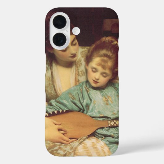 Muziekles van Lord Frederic Leighton Case-Mate iPhone Case (Achterkant)