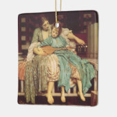 Muziekles van Lord Frederic Leighton Keramisch Ornament (Links)