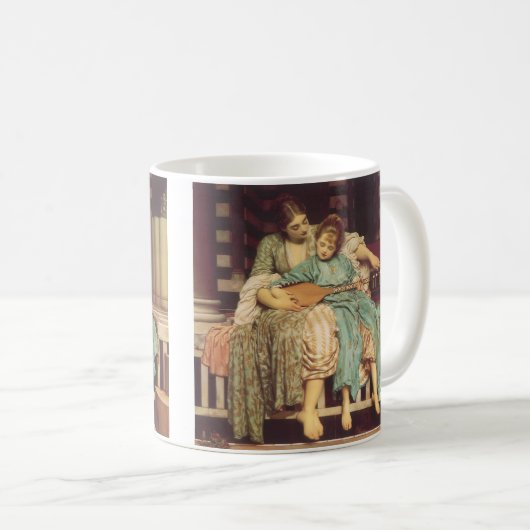 Muziekles van Lord Frederic Leighton Koffiemok (Voorkant rechts)