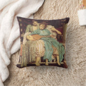 Muziekles van Lord Frederic Leighton Kussen (Deken)