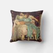 Muziekles van Lord Frederic Leighton Kussen (Achterkant)