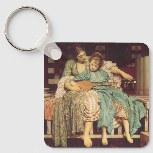 Muziekles van Lord Frederic Leighton Sleutelhanger (Voorkant)
