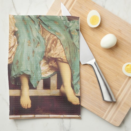 Muziekles van Lord Frederic Leighton Theedoek (Quarter Fold)