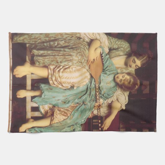 Muziekles van Lord Frederic Leighton Theedoek (Horizontaal)