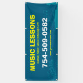Muzieklessen Aangepaste Bewerkbare Banner (Verticaal)