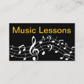 muzieklessen-instructeur visitekaartje (Voorkant)