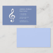 Muzieklessen Modern Professioneel docent Visitekaartje (Voorkant / Achterkant)