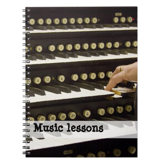 Muzieklessen notitieboek (Voorkant)