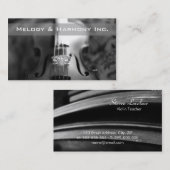 Muzieklessen voor Violin Strings Visitekaartje (Voorkant / Achterkant)