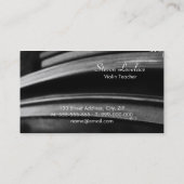 Muzieklessen voor Violin Strings Visitekaartje (Achterkant)