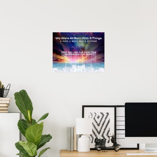 Muzieklichaam afdrukken poster (Thuiskantoor)