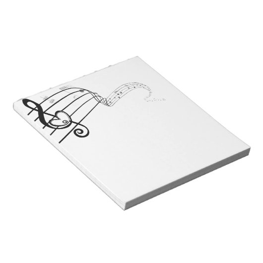 Muziekliefde Notitieblok (Schuin)