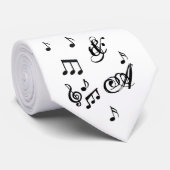 muziekliefde stropdas (Opgerold)