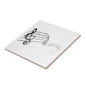 Muziekliefde Tegeltje (Zijkant)