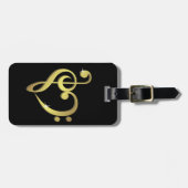 Muziekliefdesbagagelabel Bagagelabel (Voorkant horizontaal)