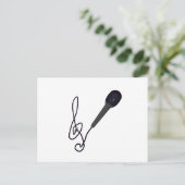muziekliefhebber briefkaart (Staand voorkant)