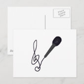 muziekliefhebber briefkaart (Voorkant / Achterkant)