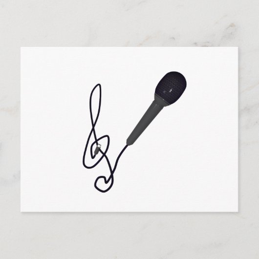 muziekliefhebber briefkaart (Voorkant)
