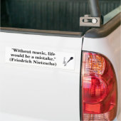 muziekliefhebber bumpersticker (Op Truck)