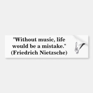 muziekliefhebber bumpersticker