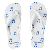 Muziekliefhebber Gedrukt voor liedjes Lover-Sandal Teenslippers (Voetbed)