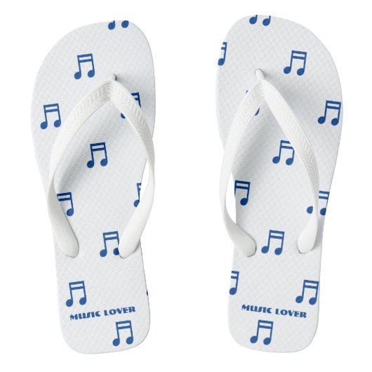 Muziekliefhebber Gedrukt voor liedjes Lover-Sandal Teenslippers (Voetbed)
