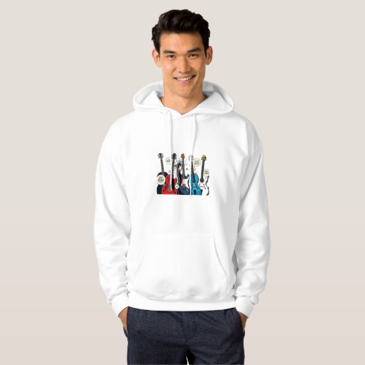 muziekliefhebber hoodie (Voorkant volledig)
