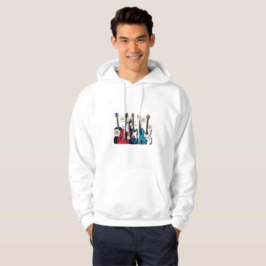 muziekliefhebber hoodie (Voorkant volledig)