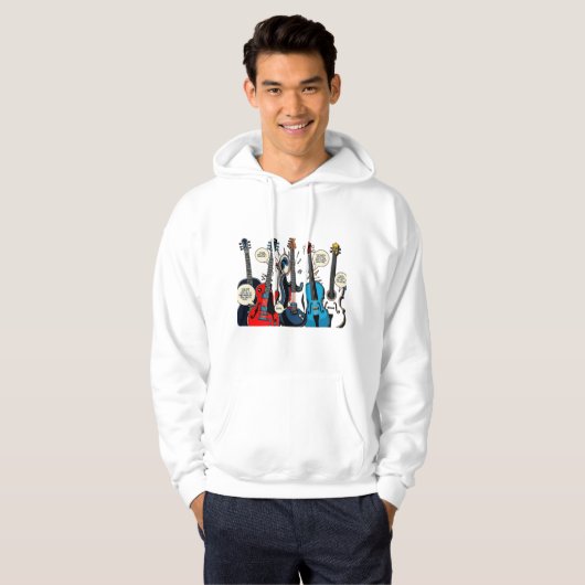 muziekliefhebber hoodie (Voorkant volledig)