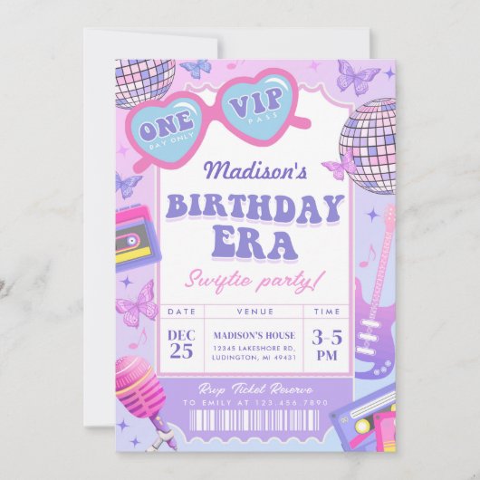 Muziekliefhebber in mijn verjaardag kaart (Voorkant)