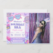 Muziekliefhebber in mijn verjaardagsfoto kaart (Voorkant)