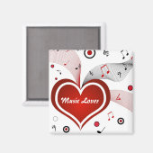 Muziekliefhebber - Magnet (Voorkant / Achterkant)