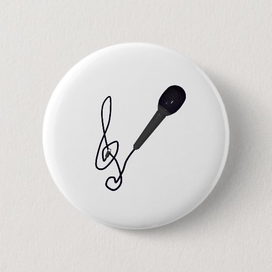 muziekliefhebber ronde button 5,7 cm (Voorkant)