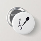 muziekliefhebber ronde button 5,7 cm (Voorkant /achterkant)