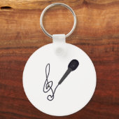 muziekliefhebber sleutelhanger (Voorkant)