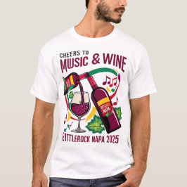 Muziekliefhebber's BottleRock Festival Graphic T-s T-shirt