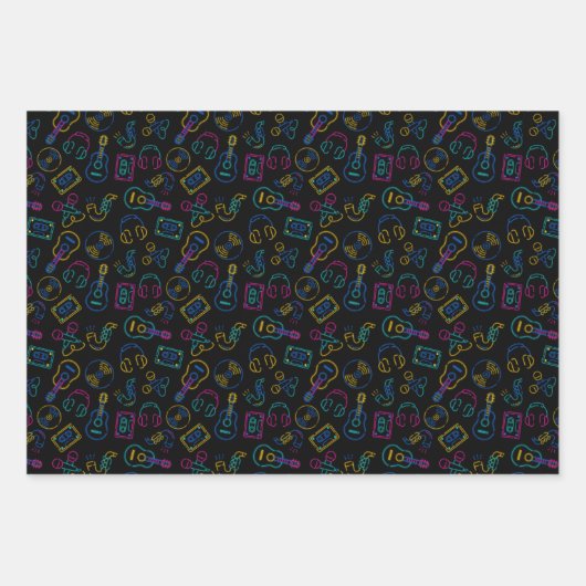 Muziekliefhebbers cadeau Wrapping Paper Sheets (Voorkant 2)